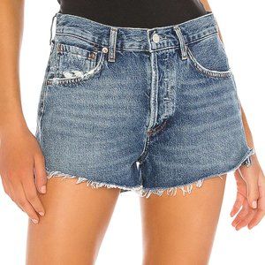 AGOLDE Parker Vintage Cut Off High-Waisted Denim Shorts - Size 25